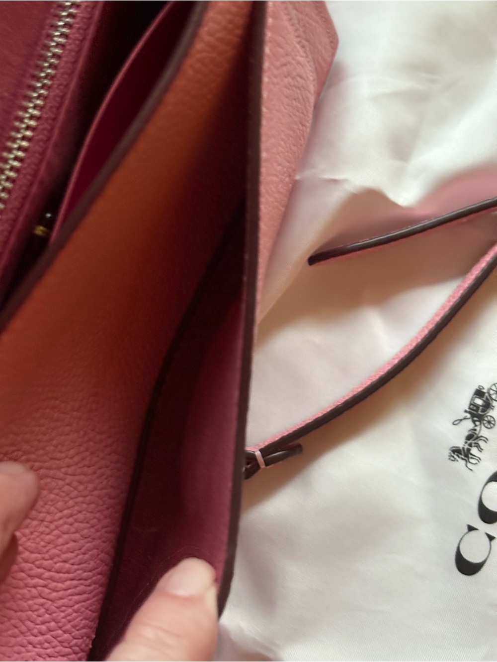 Coach Tabby Pink Leather Crossbody with Chain NWOT - Picture 8 of 11